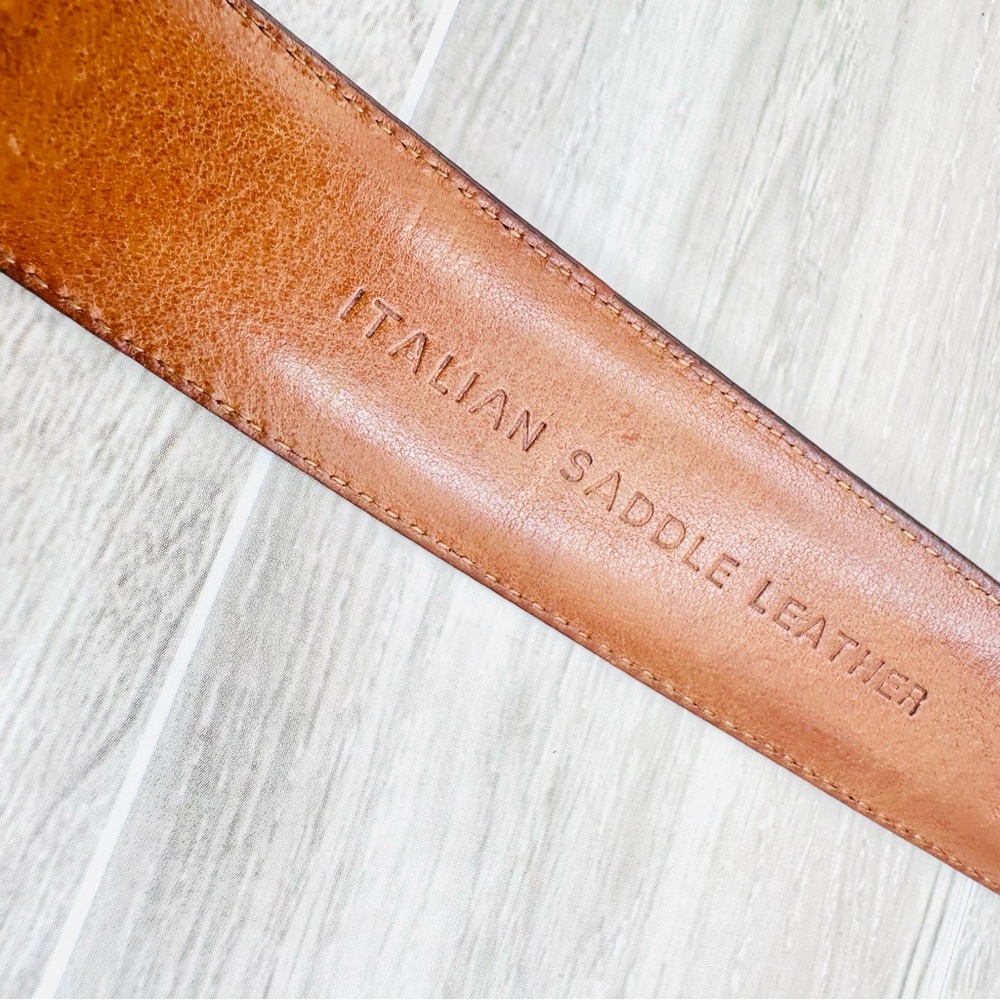POLO Ralph Lauren Classic Brown Italian Saddle Leather Belt | Size 36/90 - Picture 10 of 13